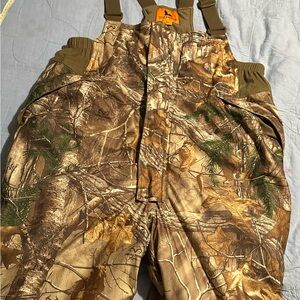 Field and Stream Men's Insulated Camo Hunting Bib Overalls Size XL